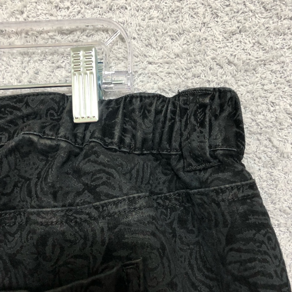 Floral Faux Velvet Pull On Pants‎ Size 22WP Stretch Evening Casual Catherines - Picture 11 of 16
